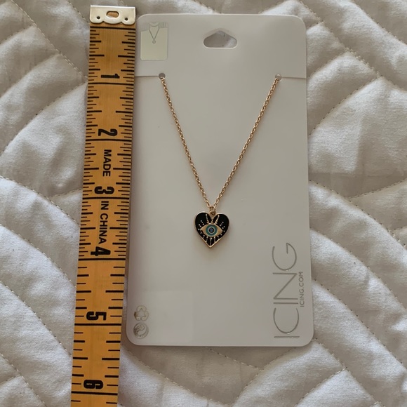 Icing Jewelry - ❌Gifted❌🧿 NWT ward off the evil eye 🧿 gold tone necklace